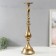 Climber Metal for 1 candle "Salvator" gold 18x18x66 cm