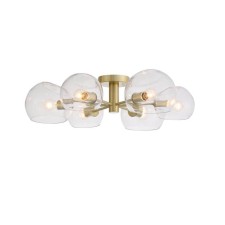 Ceiling Ceiling ST LUCE. SL434.202.06. Calmare. 6x40 watts, E14, 64x64x17 cm, brass color