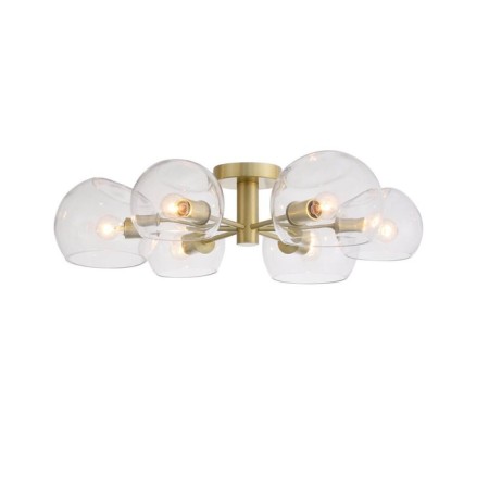 Ceiling Ceiling ST LUCE. SL434.202.06. Calmare. 6x40 watts, E14, 64x64x17 cm, brass color