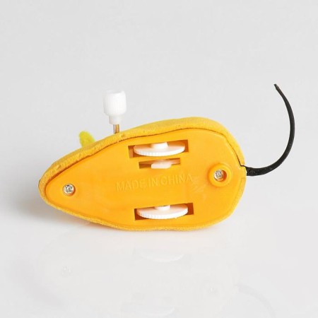 Clockwork mouse, 7 cm, yellow-4