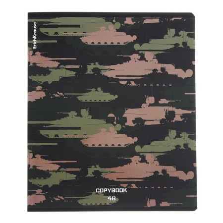 Notebook of 48 sheets in the Erichkrause "Erichkrause Military", matte lamination, an offset block 100%, mix-2