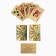 Plastic Plastic Maps "Dubai", 54 pcs, 28 μR, card 9 x 6 cm, pink gold