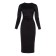 Women's dress Midi with a cut Mist p. 46, black