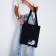 Bag Schoper "Cat in a suit", 35x0.5x40 cm, Department without lightning, without lining, black