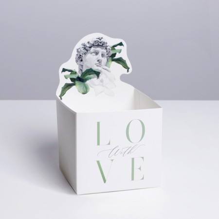 Boxes for mini bouquets "David", 12 × 20 × 10 cm