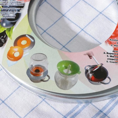 Conservation set: funnel, magnet, spatula, nozzle for sterilizer, color mix-6