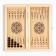 Wooden backgammon with checkers "Horse-21", board game, 40 x 40 cm