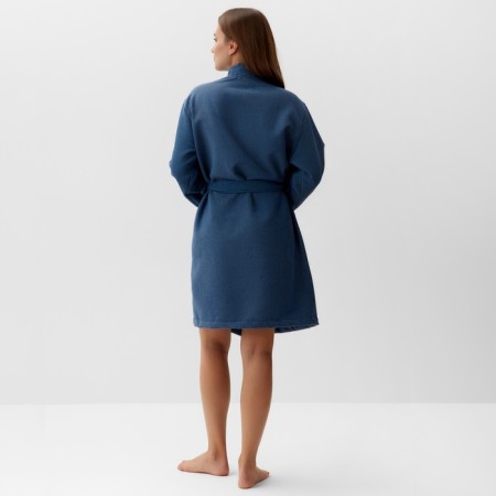 Women's bathrobe, col. Blue, rr 46-48, 100% polyester, 300 g/m2-3