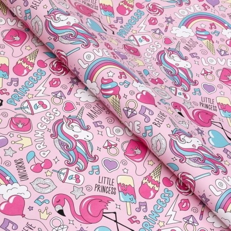 Set of packaging paper glossy "tenderness" 50 × 70 cm, 2 sheets-1