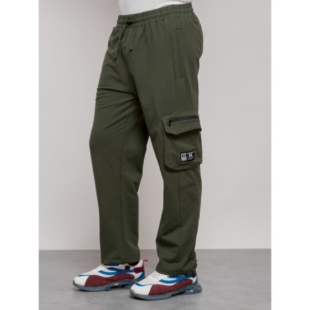 Sports male trousers, size 50, khaki color-8