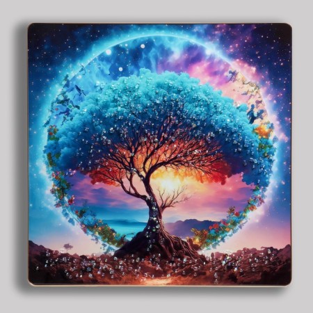 Acrylic painting "Tree of Power" 50x50 cm