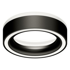 Front nozzle for a lamp body with a diameter of the hole D85mm ambrella like, Diy Spot, N8434, Black Black Sand Color