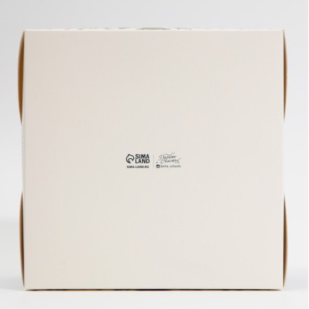 Box for Capcake "New Year's mood", 16 x 16 x 10 cm, New Year-5