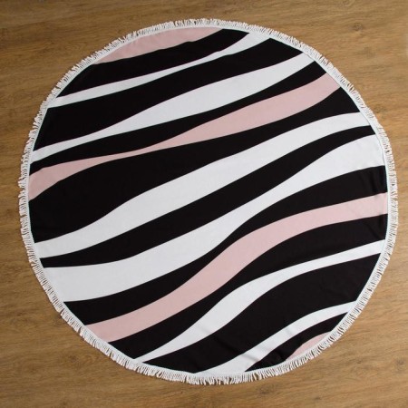 A towel Beach Round Ethel "Zebra", D150 cm, 100%p/e, 330 g/m 2,-1