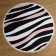 A towel Beach Round Ethel "Zebra", D150 cm, 100%p/e, 330 g/m 2,