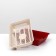 Deep toilet with a mesh of 36 x 25 x 9 cm, beige