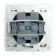 1-seater b/s outlet (mechanism), 250V, 10A, Stekker series Erna, PST10-9109-03, black