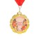 Jubilee medal with the ribbon "60 years. Flowers", D = 70 mm