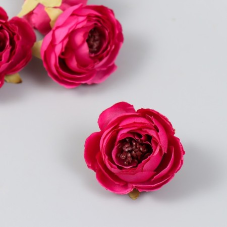 Budon on the leg for decoration "Pion charm" Fuchsia 3.5x3.5 cm