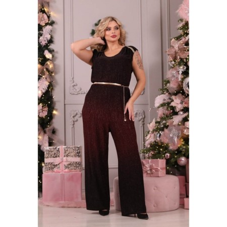 Female suit, size 58, burgundy color