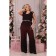 Female suit, size 58, burgundy color