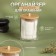 Organizer for storing cotton pads "Bamboo", with a lid, 7 × 7 × 10.1 cm, the color is transparent/brown