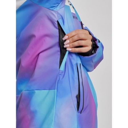Ski jacket female, size 46, purple color-5