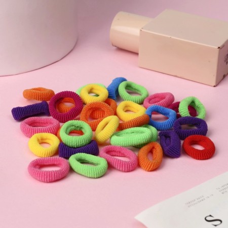 Hair elastic band "Mahrushka" (set of 100 pcs) classic Assorted, mix-1
