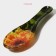 Glass stand under a spoonful of the share "chrysanthemum", 21 × 7.5 × 1.4 cm