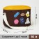 Tarmosumka with a zipper, 10 l, yellow/brown color