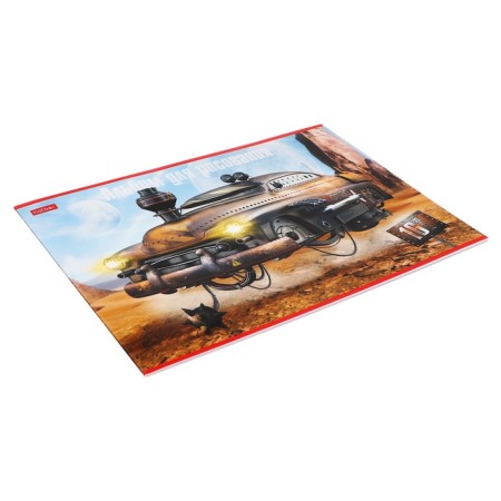 Album for drawing A4, 16 sheets "dieselpank", cover coated cardboard, block 100 g/m2, mix-1
