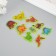 Silicon sticker on the glass phosphorus "dinosaurus" 20x16 cm