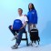 Backpack school textile Utopia, 38x14x27 cm, blue color