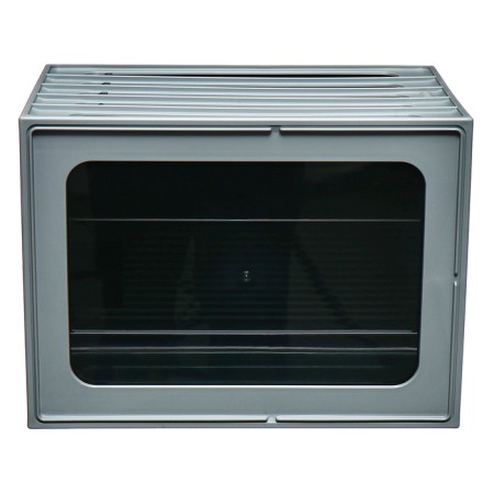 File-cabinet 4-sectoral Istanm, gray case, black trays-4