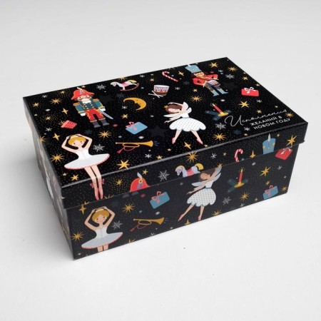 A set of gift boxes 5 in 1 "Nutcracker", 32.5 x 20 x 12.5 - 22 x 14 x 8.5 cm, New Year-9