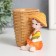 Polystone souvenir with a stand "Boy/Girl with corn" MIX 11x7x9.2 cm