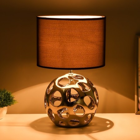 Perseus table lamp E27 40W silver 25x25x41 cm Risalux-1