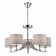 Suspended EVOLUCE lamp. Sle105303-05. Linda. 5x40 watts, E14, 61x61x71 cm, chromium color