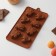 The form for decorations of the share "insects", silicone, 22 × 11.5 × 2 cm, 8 cells, brown color