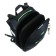 School backpack 38 x 30 x 16 cm, ergonomic back, Stavia "cyber", black