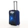 Small Small 20 "with a bag, a lightning department, an external pocket, with an extension, the color is blue