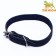 Collar of a single-layer leather, 45 x 2 cm, Osh 25-35 cm, blue