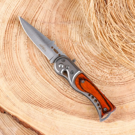 Folding “Peskar” knife 16.4cm, 72mm/1.5mm blade, with a flashlight-5