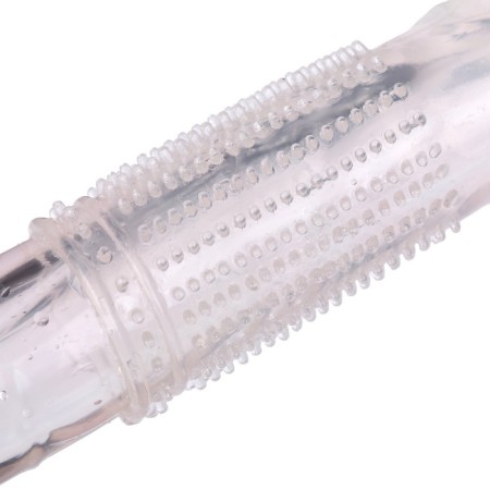 The penis nozzle is massage, soft, with antennae, fashion, silicone, transparent-3