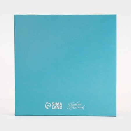 Folding box "Snowflakes", 14 x 14 x 3.5 cm, new year-6