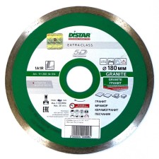 Диск алмазный сплошной DISTAR Granite, мокрый рез, 180 х 1,4 х 32 мм