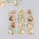 Stickers for creativity "Red cats and greens" set of 6 sheets 18x6 cm