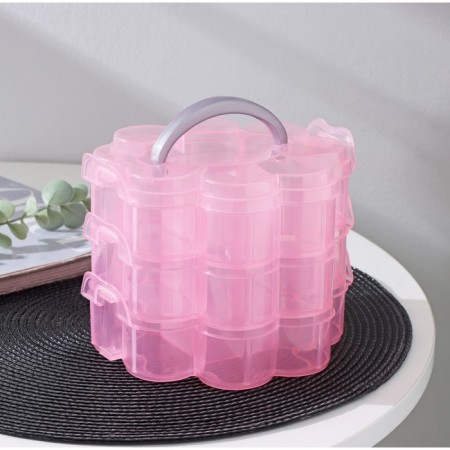 Organizer for storage "Clover", 3 tiers, 13 cells, 16.5 × 15 × 13 cm, color mix