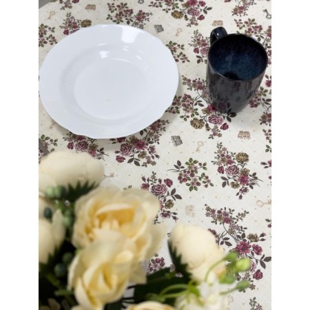 MEIWA tablecloth, rectangular, 122 x 152 cm, brown color-4