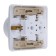 Double SE SE "Study", 16 A, 250 V, built-in, with salary, curtains, IP20, white, PC16-007B